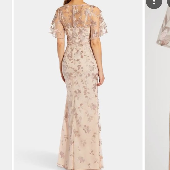 Adrianna Papell Embroidered Floral Mermaid Gown - Picture 3 of 13